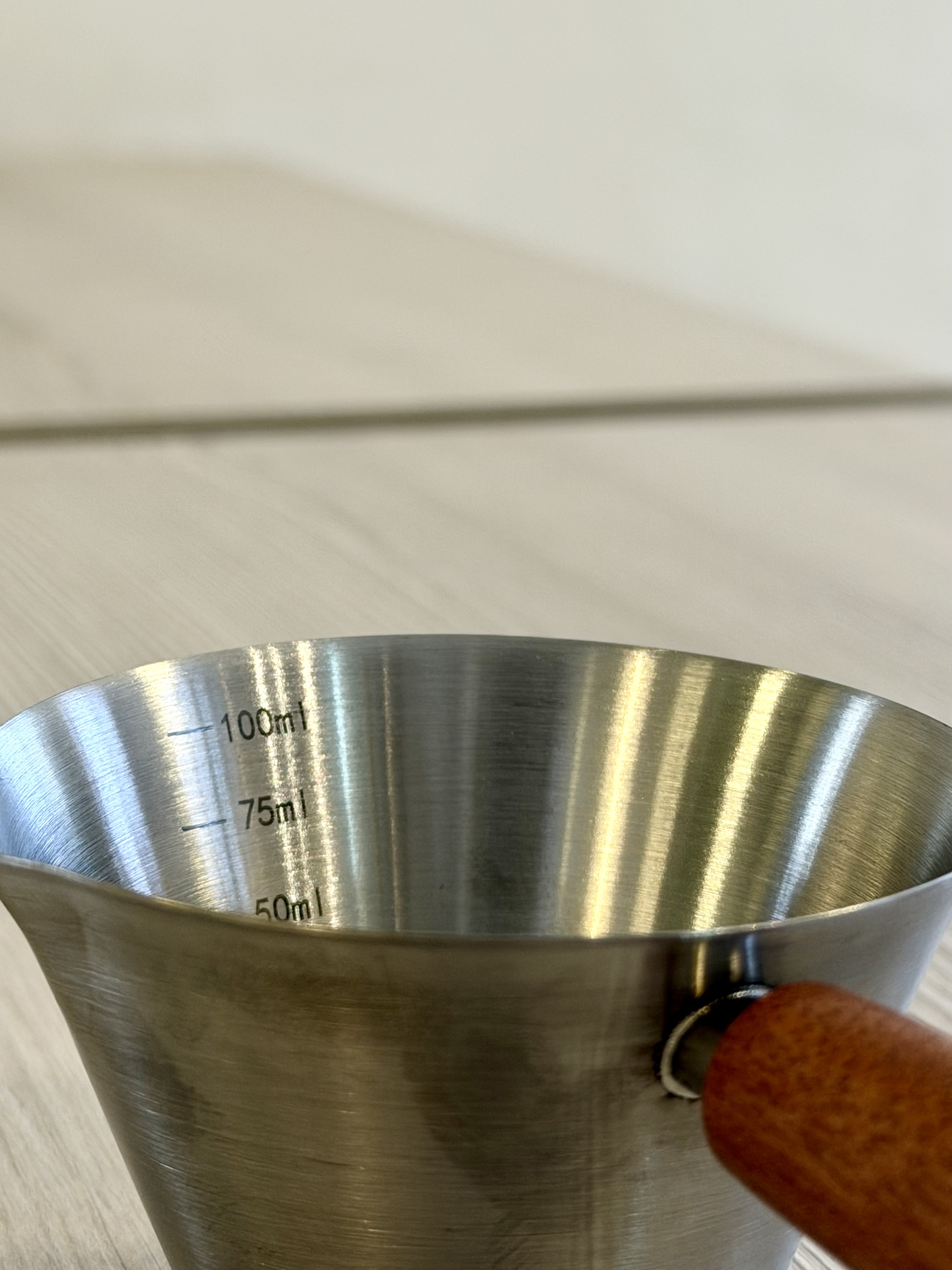 Vaso medido espresso acero